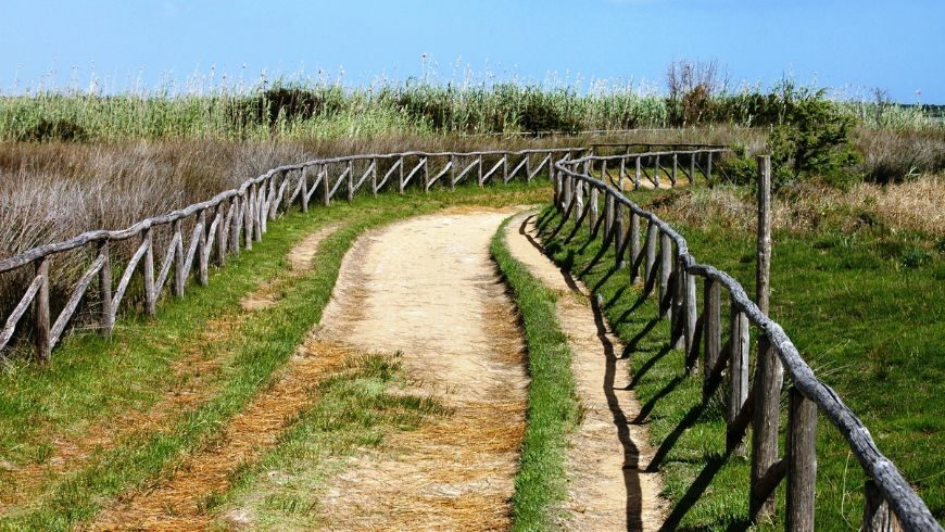 route in the Vendicari Natural Reserve