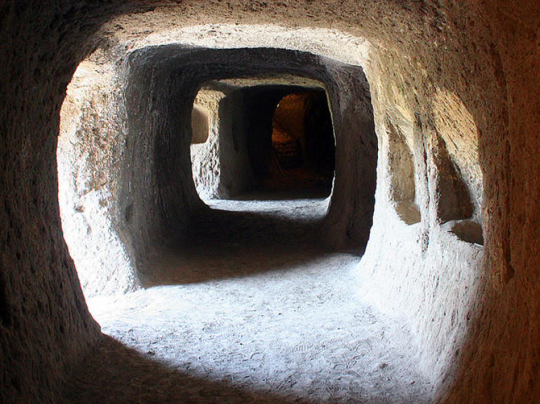 The Orvieto underground among its tunnels, hidden archaic mysteries. Photo by Roberto Ferrari via Flickr