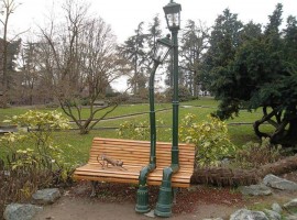 The two lamps in love at the Rocky Garden, Turin