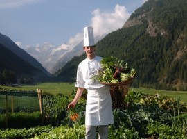 Vegetable garden, Bellevue hotel, Cogne