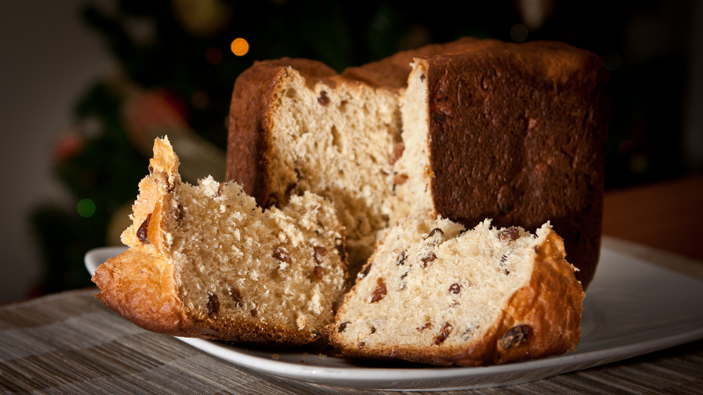 panettone, tipical christmas cake in Italy