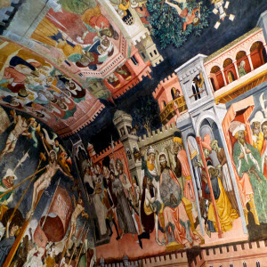 Frescoea in Castello della Manta