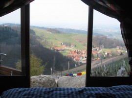 view on the valley from the barrel inner (Sesbachwalden)