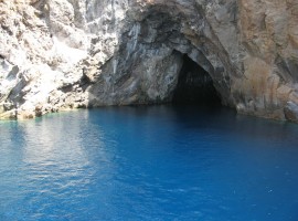 a sea grotto on the island of Vulcano (archipelago of Eolie)