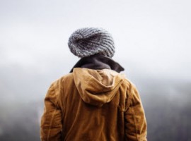 A man looking at the horizon