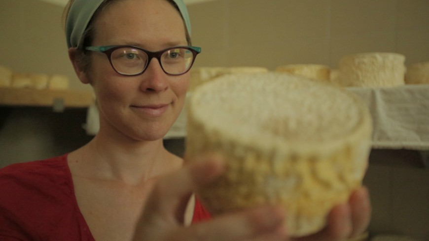 Arianna Marengo and her cheese