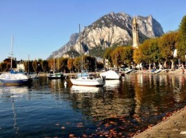 View of Lecco and the lake