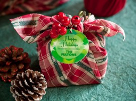 Gift package made with scarves