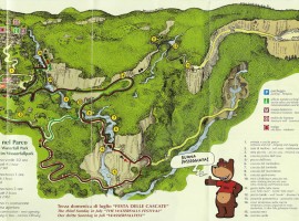 Map of the park of Molina Falls