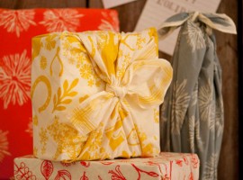 Gift package made with scarves