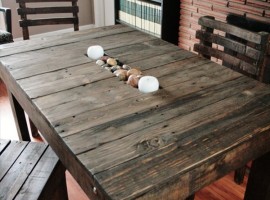 Table made of pallets
