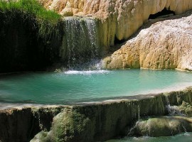 Free hot springs in Italy: Bagni San Filippo in Tuscany