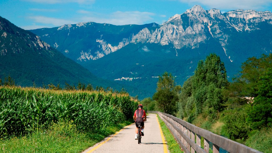 The cycle-path of Valsugana