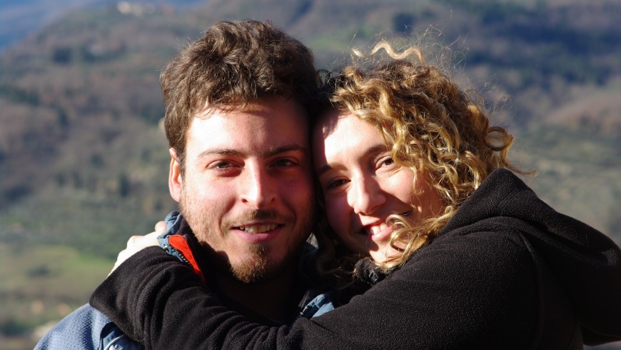 Elisabetta and Samuele, two young people who return to agriculture