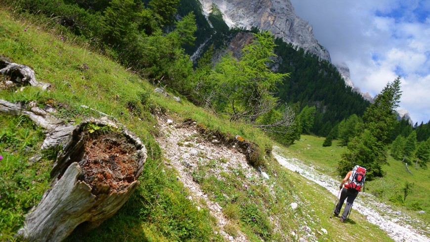 A wonderful trek in Val di Zoldo, before the Dolomites. Italy