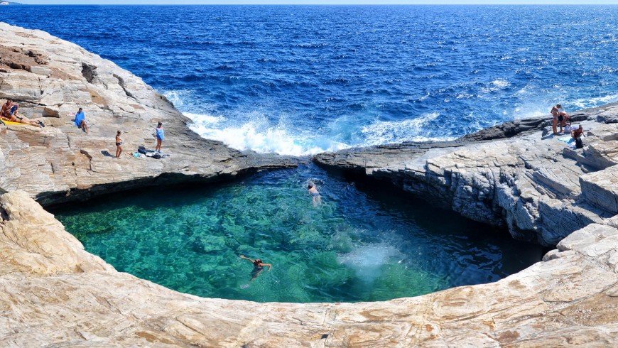 Giola, Thassos. One of the most beautiful natural pools of Europe 