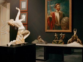 Art work inside the maze of Masone (Parma)
