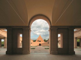 The buildings within the maze