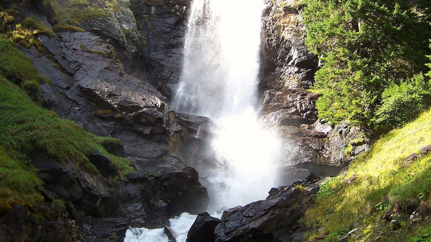 Lillaz Waterfalls, near Cogne, in Gran Paradiso National Park