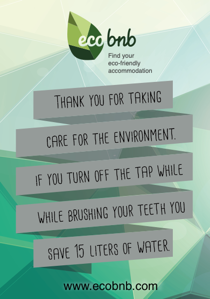 A message to share green practices