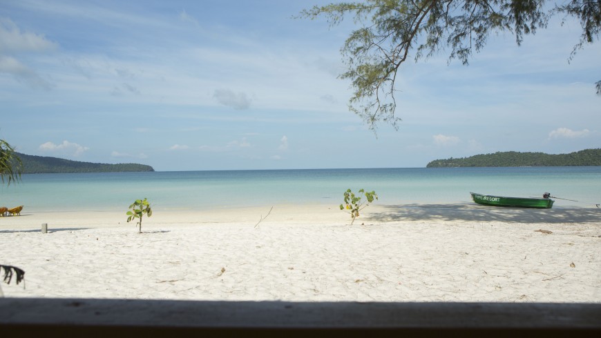The white beach of Koh Rong Samloem, Cambodia