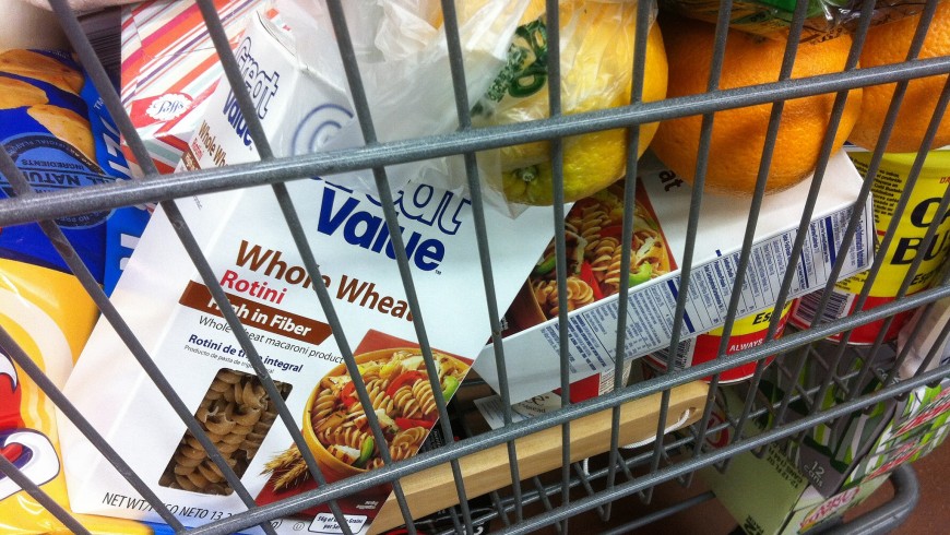 Grocery shopping, food waste
