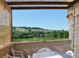 View from the farmhouse La Curtis, green tourist facilities