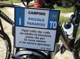 Bicycles for the guests of the Camping