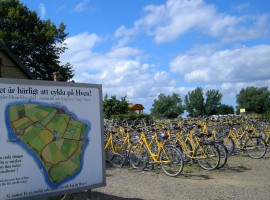 Cycling on Hven, Sweden