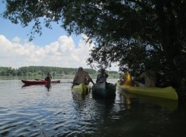 One day in a canoe along the Danube in Serbia