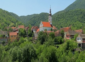 Itinerary in the small town of Vršac, Serbia