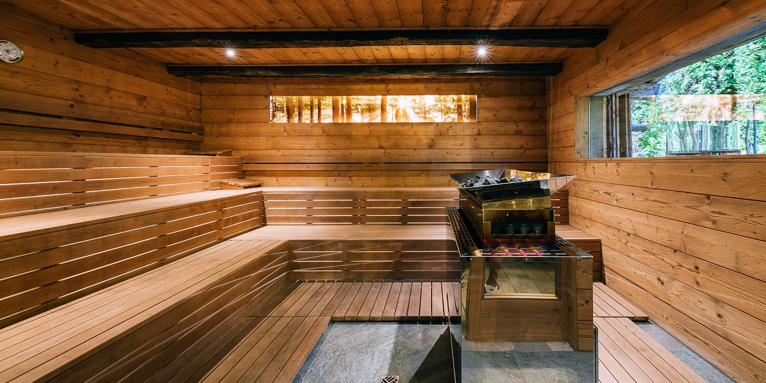 High altitude wellness, sauna in the eco-friendly hotel Rainer, Ratchings