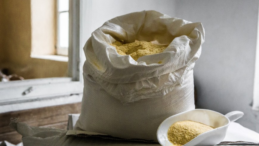 A bag full of flour
