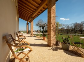The wide porch of Casa Fiorindo