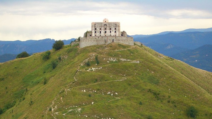 Forte Diamante (Genova), one of the Savoy forts, on the top of a hill