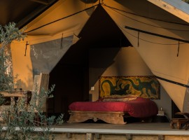 Glamping in Tuscany in luxury tents