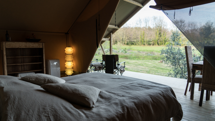 Glamping in Tuscany in luxury tents