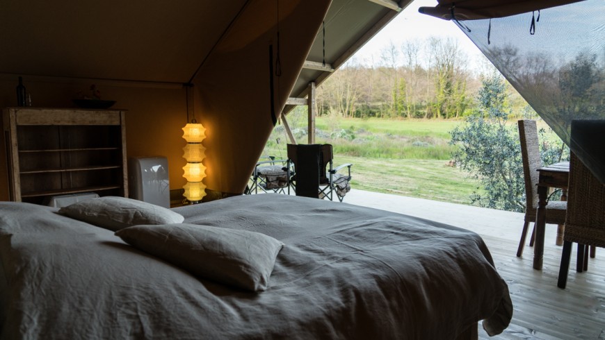 Sleep under the stars in a luxurious tent in Tuscany