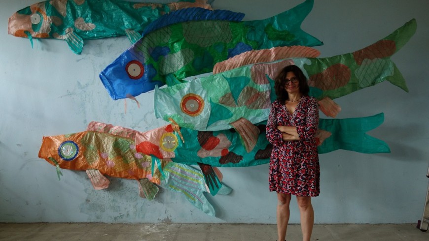 Veronika Richterová JAPANESE CARPS: PET-art: Turning Plastic Waste into Art