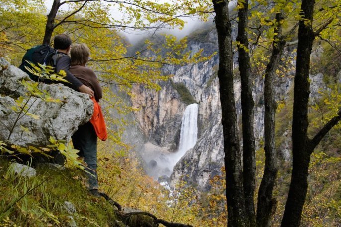 Waterfalls in Slovenia - waterfall Boka