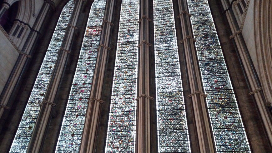 York Minister. right stained-glass window