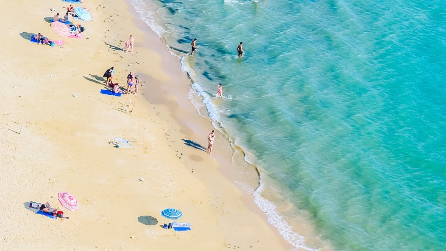White beach Baia dei Turchi, Salento