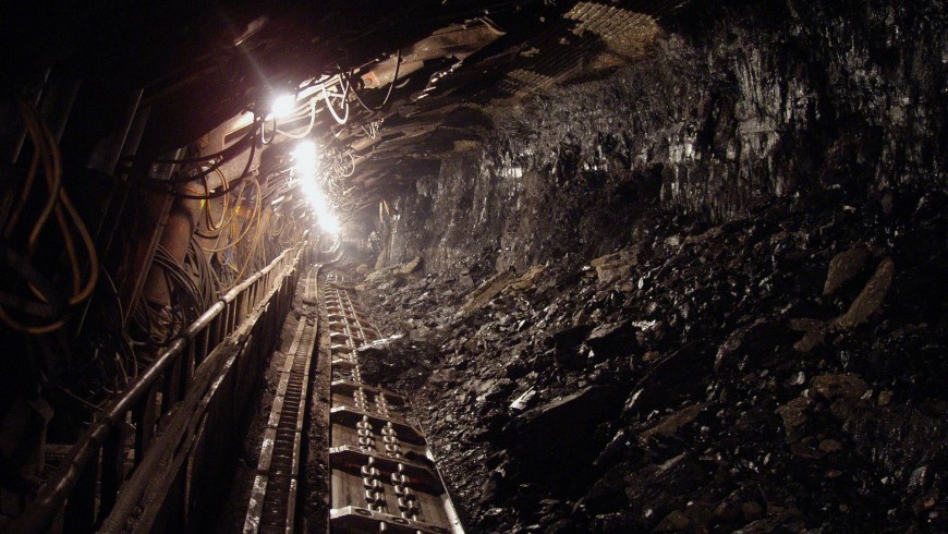 Coal mine from below
