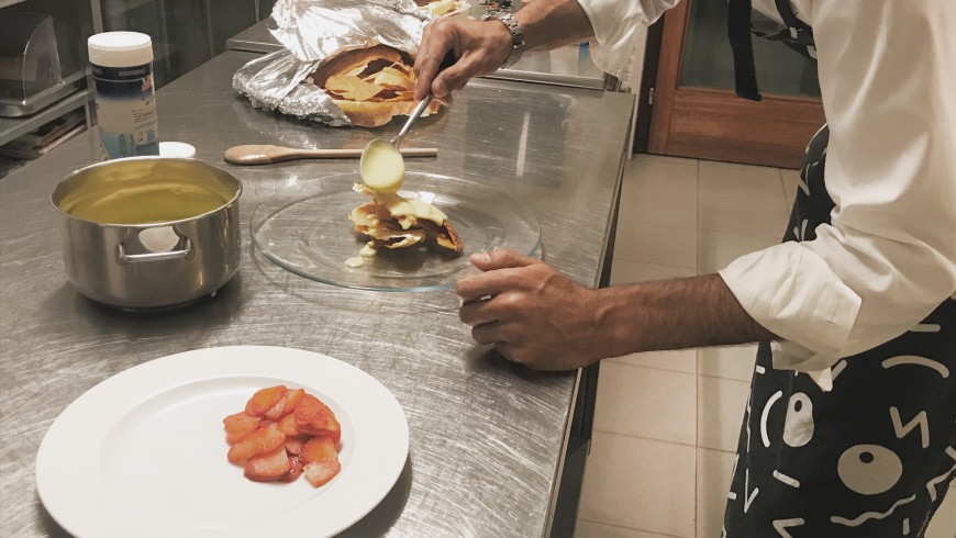 Preparation of a dessert