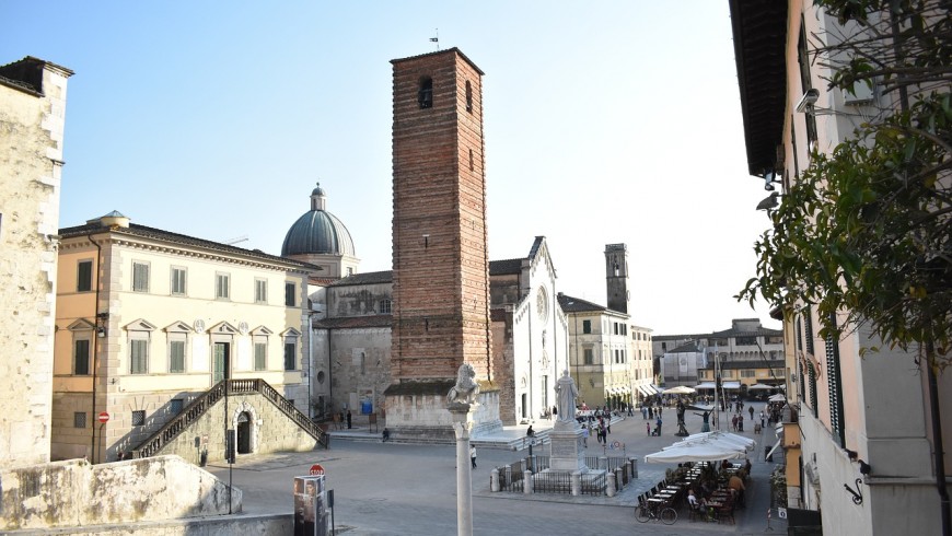 Pietrasanta, beautiful town in Versilia, Tuscany,