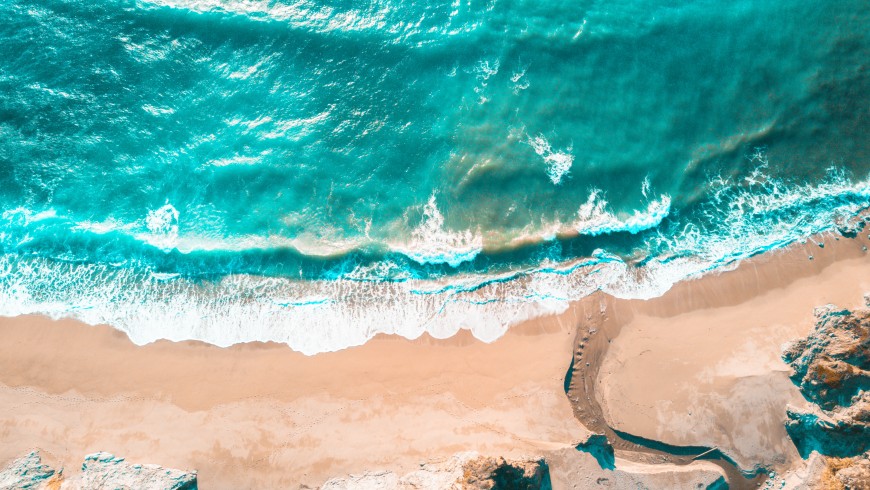 Monterey beach from the top