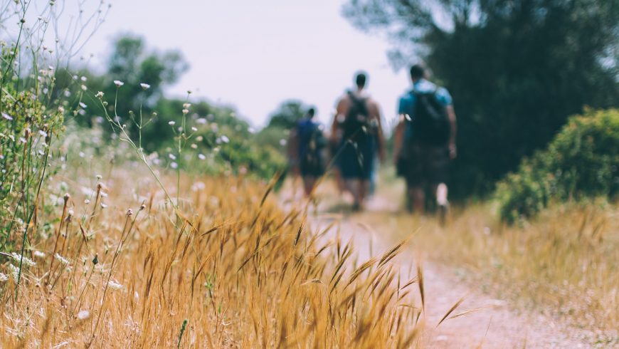 people hiking
