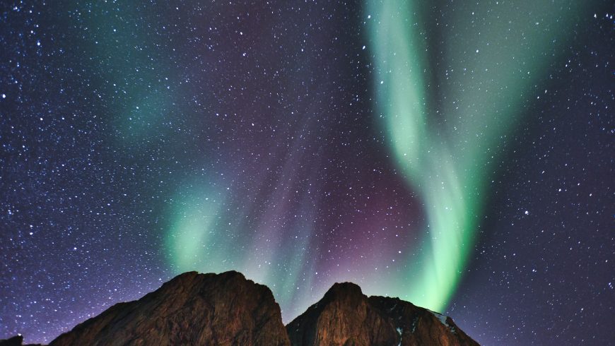 bright northern lights