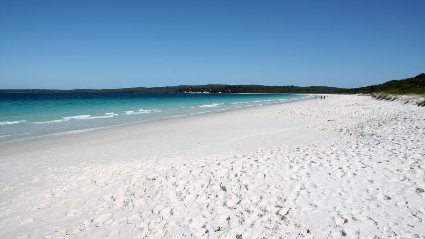 Beach with pristine white sand
