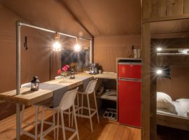 Glamping in Liguria surrounded by greenery